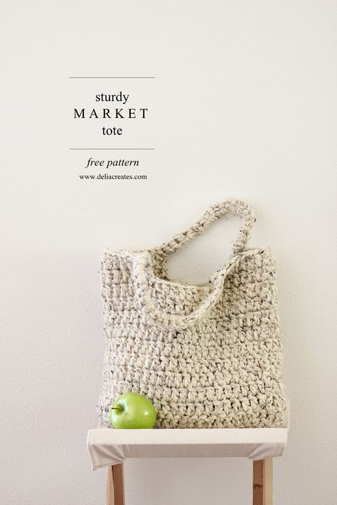 Tote Crochet, Free Crochet Bag, Crochet Shell Stitch, Bag Pattern Free, Crochet Market Bag, Crochet Tote Bag, Crochet Bags Purses, Crochet Diy, Crochet Free