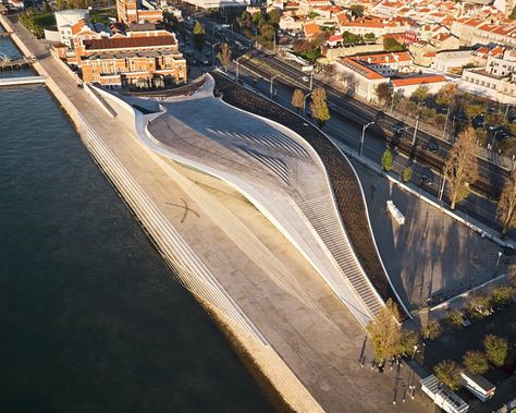 MAAT — Museum for Art, Architecture and Technology by AL_A / Amanda Levete Architects, Lisbon, 2016 - Piet Niemann Waterfront Masterplan, Amanda Levete, Sport Center, Tourist Center, Landscape Inspiration, Library Architecture, Cultural Architecture, New Museum, Water Sport