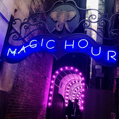 Magic Hour Rooftop Bar Nyc, Rooftop Bars Nyc, Outdoor Vibes, Wonderland Aesthetic, Nyc Winter, Alice In Wonderland Aesthetic, Nyc Baby, Neon Noir, Big Magic