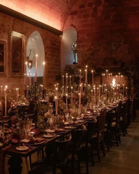 Green Wedding Shoes | Jen | Moody + medieval 🏰 ⚔️⁠ ⁠ There’s no good way to prepare you for how much you're gonna love Judy + Sarah’s stunningly edgy and enchanted… | Instagram Victorian Wedding Decor, Dark Academia Wedding, Moody Tablescape, Dark Romantic Wedding, Candlelit Wedding, Nights In White Satin, Edgy Wedding, Whimsical Wedding Decorations, Lovers Eyes