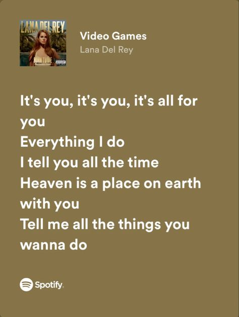 Music Spotify Aesthetic, Video Games Song, French Pop Music, Lana Del Rey Music, Lana Del Rey Video, Ray Music, Lana Del Rey Quotes, Spotify Aesthetic, Music Letters