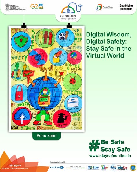 #Painting_of_the_day🖌️ 🎨 #staysafeonline #cybersecurity #g20india #g20dewg #g20org #g20summit #besafe #staysafe #ssoindia #meity #mygovindia #india #swachhbharatabhiyan #nationalcybersecurityawarenessmonth Visit- https://www.staysafeonline.in/ Save Water Poster Drawing, Save Water Poster, Digital Safety, Water Poster, Staying Safe Online, Digital India, Poster Drawing, Save Water, Information Technology