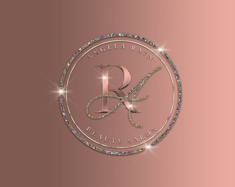 Beauty logo. Luxury logo, Boutique logo, Brow Logo Sparkle, Brow Logo, Avatar Photo, Sparkle Logo, Logo Cosmetic, Free Business Logo, Lash Logo, Rose Gold Backgrounds, Logo Rose