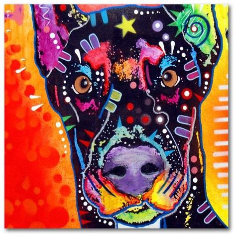 Trademark Fine Art Doberman by Dean Russo #afflink