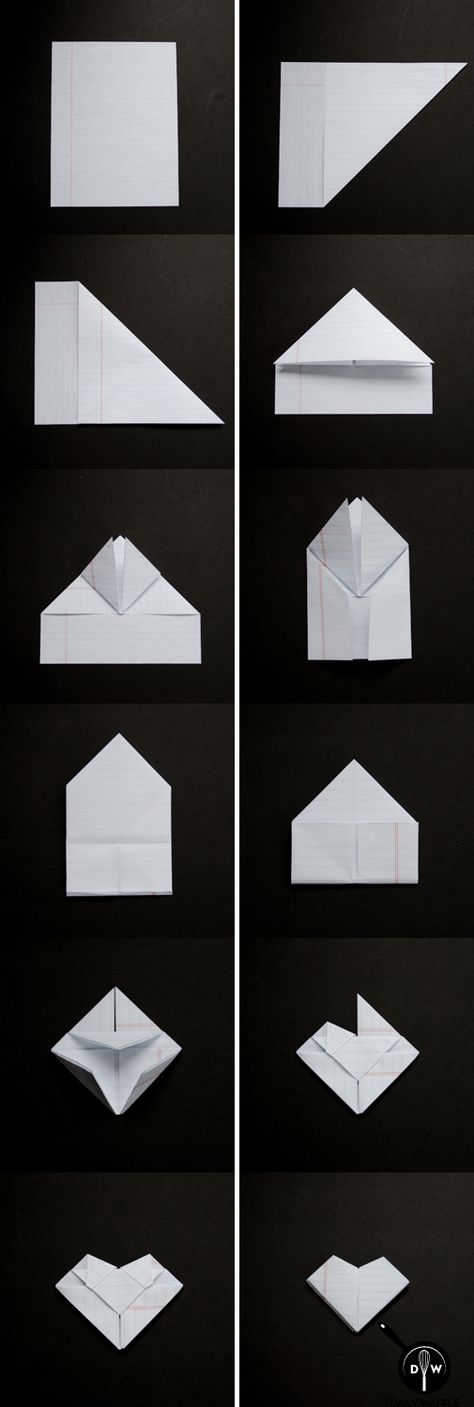 The Lost Art of Folding Notes ~ How to Fold a Valentine's Heart Folding Notes, 365 Jar, Heart Tutorial, Letter Folding, Valentine's Ideas, Folding Origami, Origami Heart, How To Fold Notes, Folded Paper