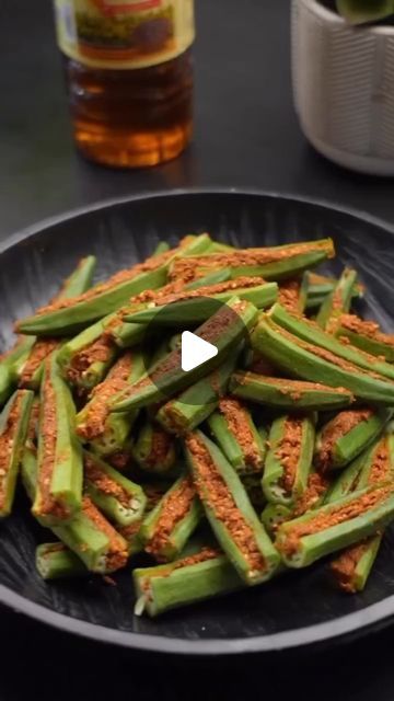 YumDelights on Instagram: "•BHARWA BHINDI RECIPE•😍 Bhindi is one of the most loved vegetables. What makes it delicious 😋🤤  Today’s special recipe is Bharwa bhindi. In this recipe, bhindi is stuffed with a mix of spices that give it a great concoction of flavours.   Ingredients used- Bhindi - 400 gms For Bhindi Special Masala-Roasted peanuts- 2-3 Tbsp Roasted besan- 1 Tbsp Dhaniya powder- 2 Tbsp Red Chilli powder- 1 Tbsp Garam masala- 1 Tsp Amchur powder- 1 Tbsp Turmeric powder- 1 Tsp (Haldi) Fennel seeds- 1 Tbsp (Saunf) Heat 3 Tbsp Mustard Oil, once cooled down, put this in the prepared bhindi masala along with salt to taste and mix well! Mustard oil for cooking Now, in a fresh kadhai- Oil- 2-3 Tbsp Hing-1/2 Tsp Jeera- 1 Tbsp Garlic- 1 inch Green chillies- 1-2 pcs Onion- 1-2 medium size Stuffed Bhindi Recipe, Bindhi Masala Recipes, Bharwa Bhindi Recipe, Bharva Bhindi Recipe, Bharwa Bhindi, Amchur Powder, Bhindi Masala Recipe, Bhindi Fry, Bhindi Recipe