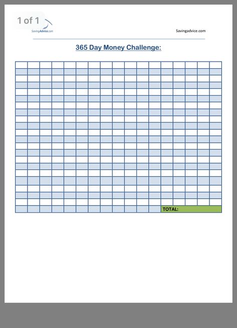 365 Days Saving Money Sheet, 365 Days Tracker, Saving Money Chart, Saving Tracker, Money Chart, Saving Challenge, Money Challenge, Money Saving Challenge, Savings Tracker