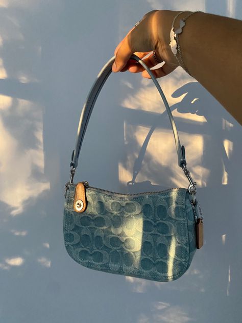 #coach #jeans #bagsandpurses #aesthetic #silverjewellery Jean Bag, Streetwear Fits, Bags Aesthetic, Jeans Bag, Coach Bag, Designer Bag, Designer Bags, I Love It, Fashion Handbags