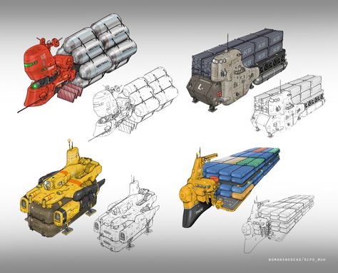 ArtStation - Containers, Dipo Muh. Uss Callister, Cargo Spaceship, Sci Fi Ship, Space Engineers, Space Ship Concept Art, Starship Concept, Starship Design, Spaceship Art, Spaceship Concept