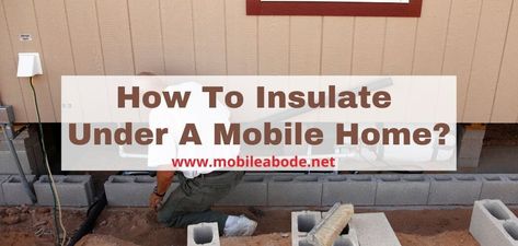 If you live in a mobile home, chances are you have noticed the pesky drafts that come through your walls. To combat this problem, homeowners can use an insulation kit to seal any gaps under Insulation Under Mobile Home, Diy Crawlspace, Spray Foam Insulation Kits, Crawl Space Insulation, Diy Insulation, Spray Insulation, Fiberglass Insulation, Home Insulation, Spray Foam Insulation