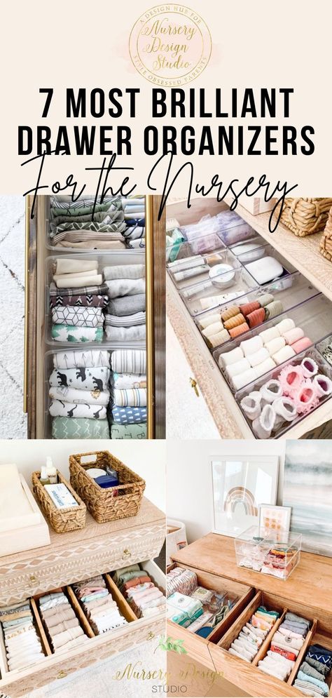 THE-7-MOST-BRILLIANT-NURSERY-DRAWER-ORGANIZERS Nursery Drawers, Baby Drawer Organization, Dresser Top Organization Ideas, Newborn Organization, Nursery Drawer Organization, Baby Dresser Organization, Nursery Dresser Organization, Baby Drawer, Nursery Drawer