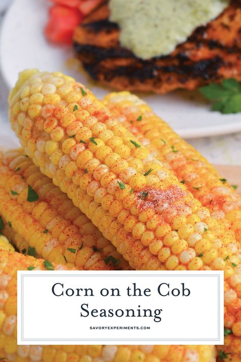 Corn recipes have never been more delicious than with this simple Corn on the Cob Seasoning! The best way to upgrade your summer corn. Corn On The Cob Seasoning, Corn Seasoning, Easy Corn Recipes, Corn In The Oven, Southern Side Dishes, How To Make Corn, Boiled Corn, Baked Corn, Summer Corn