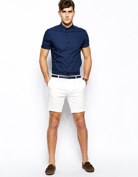 :nice outfit,.. still shorts just an inch or two,. too short for my taste.. but like the look.. Chino Shorts Mens Outfit, Men Smart Casual Outfit Summer Shorts, Light Blue Shorts Outfit Men, Men’s Summer Shorts Outfits, Men’s Summer Fashion 2023 Shorts, Chino Shorts Outfit, Men’s Blue Shorts Outfit, Blue Sneakers Outfit, Business Shorts