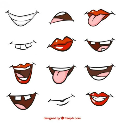 Bocas de dibujos animados Vector Premium | Premium Vector #Freepik #vector #mano #caracter #dibujos-animados #dibujados-mano Cartoon Mouth Drawing, Cartoon Lips, Lips Cartoon, Mouth Graphic, Mouth Cartoon, Cartoon Mouth, Cartoon Mouths, رسم كاريكاتير, Flower Pot People