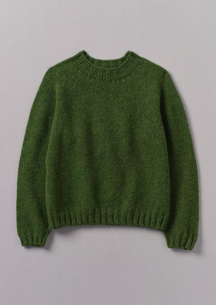 British Wool Sweater | Lawn Green Knit Sweater Ideas, Babaa Sweater, Whimsigoth Sweater, Velvet Accessories, Yoke Top, 2020 Style, Traditional Family, Natural Colours, Mens Loungewear