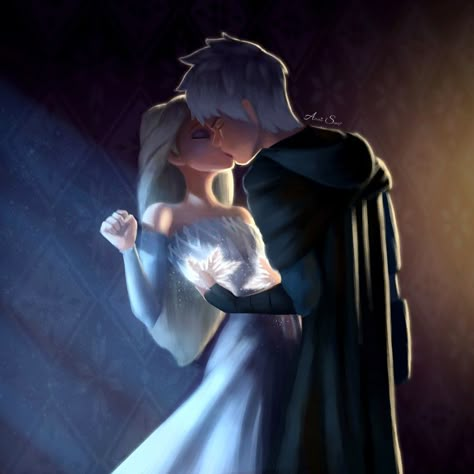 Jelsa Fanart, Disney Mignon, Disney Ships, Jack Frost And Elsa, Jack And Elsa, Disney Princess Fan Art, Images Disney, Frozen Disney Movie, Disney Princess Pictures