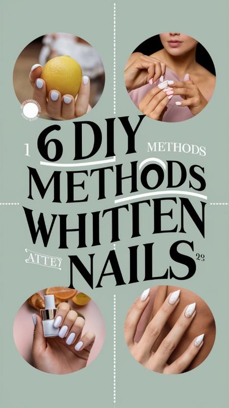 Say goodbye to yellowing nails! Discover 6 easy DIY methods to brighten and whiten your nails at home. From natural remedies to household hacks, these tips will leave your nails looking fresh and fabulous.  Click to unlock your nail whitening secrets today!  #DIY #NailCare #BeautyHacks Diy Natural Nails At Home, Natural Nails At Home, How To Whiten Nails, Cute Yellow Nails, Diy Natural Nails, Yellow Nail Designs, Nail Whitening, Nail Care Diy, Neon Yellow Nails