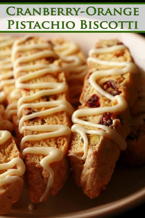 Cranberry Orange Pistachio Biscotti - Celebration Generation Pecan Biscotti Recipe, Pistachio Biscotti Recipe, Cranberry Biscotti Recipe, Christmas Biscotti, Orange Biscotti, Orange Pistachio, Cranberry Biscotti, Cranberry Pistachio Biscotti, Cranberry Orange Shortbread Cookies