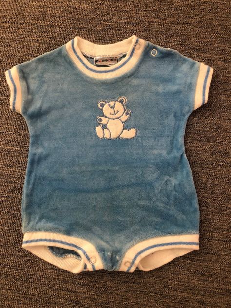 Best Blue velour romper  with Embellished little brown Early 2000s Baby Clothes, Cute Baby Clothes For Boys, Baby Boy Stuff, Vintage Baby Boy Clothes, Boy Baby Clothes, Baby Clothes Boy, Retro Boys, Vintage Baby Boys