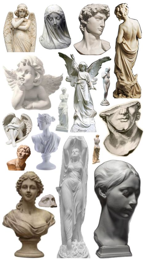 Greece Statue, Greece Design, Ancient Greece, Mood Board, Greece, Statue, Collage, Drawings, Design