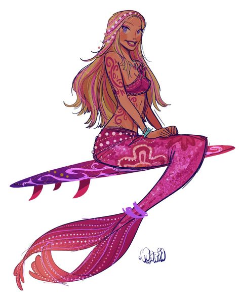 Meeshell Mermaid Fanart, Barbie Diamond Castle Tattoo, Barbie Concept Art, Princess Aesthetic Art, How To Draw Mermaids, Barbie Drawing Sketches, Disney Princesses Costumes, Barbie Movie Fanart, Barbie Fan Art