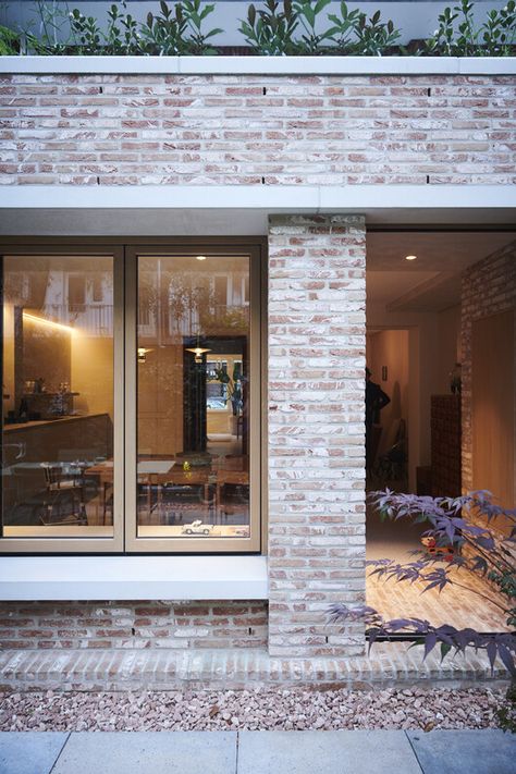 Gallery of Timeless Treasure House / studio PROTOTYPE - 12 Roman Domus, Brick Extension, Brick Columns, Modern Outdoor Spaces, Modern Remodel, Light And Dwell, Rear Extension, Brick Architecture, House Studio