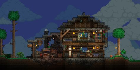 Terraria Blacksmith, Terraria Game, Terrarium Base, Terraria Tips, Terraria House Ideas, Terraria House Design, Terrarium Decor, Building Games, Minecraft Architecture