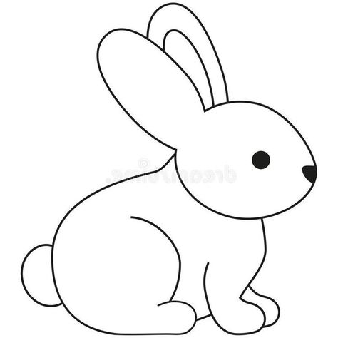 Rabbit Sketch, Pencil Drawing Images, Rabbit Colors, Easy Drawing Steps, Animal Templates, Dog Clothes Diy, Easter Bunny Crafts, Preschool Arts And Crafts, Lap Quilts