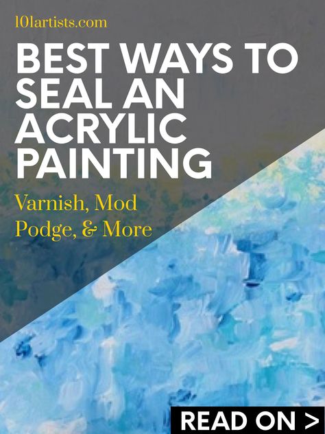 Sealing Acrylic Paintings, How To Seal Acrylic Paint On Wood, Resin On Acrylic Painting, How To Seal Acrylic Painting On Canvas, Resin Over Acrylic Painting, Varnishing Acrylic Paintings, Frames Diy, Geometric Stencil, Paint Rocks