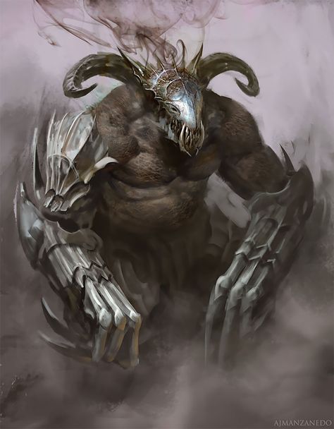 "Welcome To Hell On Earth": The Dark Artworks Of Antonio José Manzanedo Dark Creatures, Monster Ideas, Dark Artwork, Ange Demon, Cool Monsters, Dnd Monsters, 다크 판타지, Fantasy Monster, Monster Design