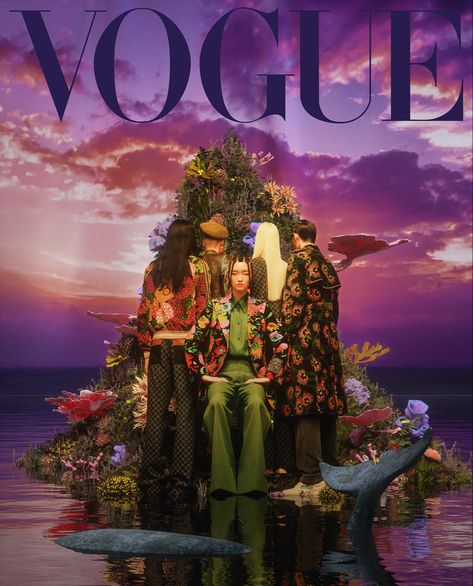 The Snail And The Whale, Snail And The Whale, Vogue Taiwan, Magic Land, 3d Photo, Vogue Covers, The Whale, Floral Backdrop, Environment Concept Art