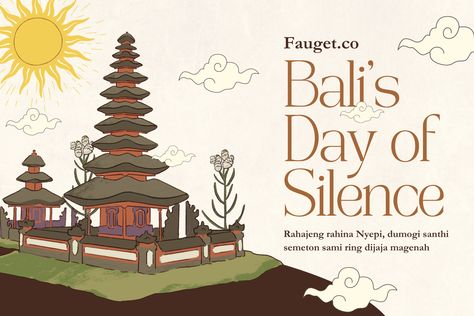 Invite the essence of Bali's Day of Silence into your heart with our captivating Brown Illustrative Nyepi Greeting Card. Embrace the beauty of solitude and reflection as we celebrate the tranquility of Nyepi. 🌅✨ Share the serenity, send the calm. Hari Raya Nyepi, Nyepi Day, Brown Illustration, Day Of Silence, Greeting Card Template, Hari Raya, The Calm, Card Templates, Card Template