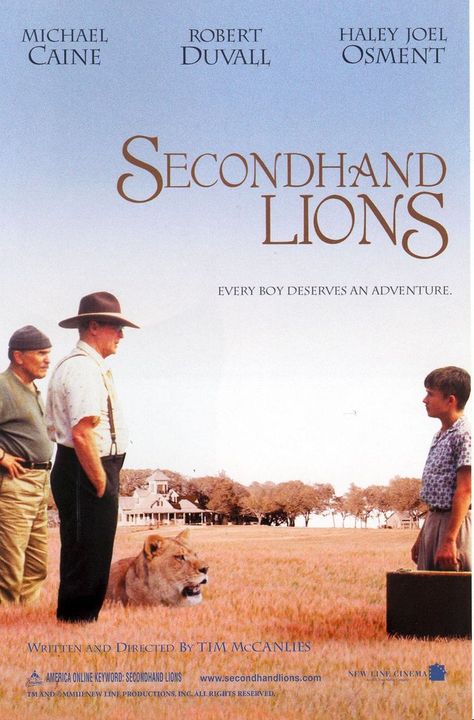 Second Hand Lions, Secondhand Lions, Emmanuelle Vaugier, Robert Duvall, Movies Worth Watching, See Movie, Family Movie Night, Movie Buff, Family Movies