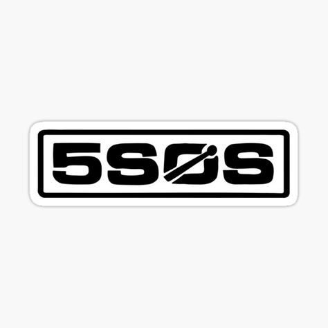 5sos Logo, Stencil Logo, Summer Logo, Bad Omens, Friends Wallpaper, 1d And 5sos, Second Of Summer, 5 Seconds Of Summer, Logo Sticker