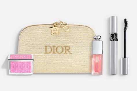 Limited-Edition Makeup Set with Pouch | DIOR UK Dior Makeup Set, Dior Gift Set, Makeup Christmas Gifts, Makeup Pallettes, Diorshow Mascara, Dior Shop, Miss Dior Blooming Bouquet, Couture Makeup, Dior Addict Lip Glow