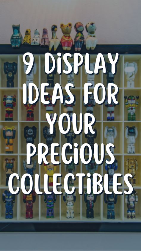 ✨ NEW✨  #Blog: 9 Display Ideas For Your Precious Collectibles Whether you're flaunting vintage glassware, collectible action figures, or beanie babies, there are plenty of creative and stylish collectible display ideas that you can consider. Displaying Miniature Collections, Beer Stein Display Ideas, How To Display Miniatures, How To Display Memorabilia, Vintage Collection Display Ideas, How To Display Collections, Collector Plate Display Ideas, Collectibles Display Ideas, Collectable Display Ideas