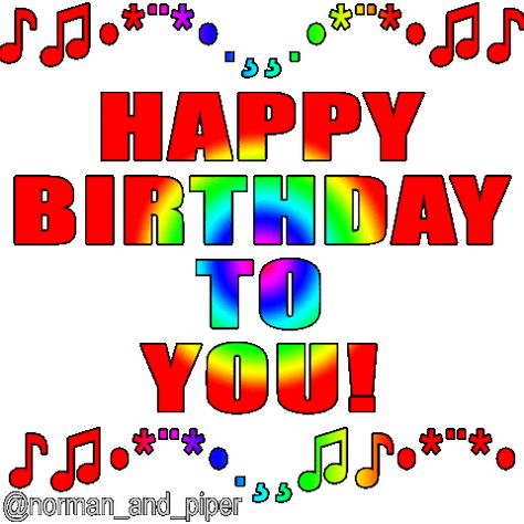 Happy Birthday Song Sticker by normanandpiper for iOS & Android | GIPHY Godard Art, Happy Birthday Cards Images, Birthday Greetings For Facebook, Happy Birthday Grandson, Happy Birthday Gif, Birthday Wishes Gif, Happy Birthday Music, Cute Birthday Wishes, Happy Birthday Wishes Pics