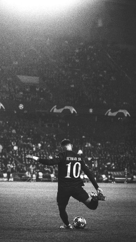 Black Football Wallpapers, Neymar Black And White, Aesthetic Football Wallpaper, Soccer Black And White, Neymar Wallpapers, Cabrio Vw, Football Wallpaper Iphone, Neymar Vs, Neymar Barcelona