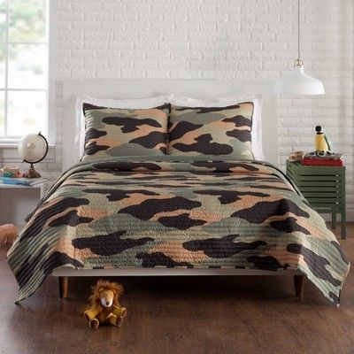 Camo Rooms, Army Bedroom, Camo Quilt, Playground Kids, Urban Playground, Cozy Cover, Twin Quilt Size, Boys Bedding, Rooms To Go