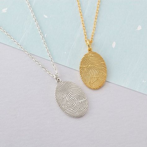 Finger Print Necklace, Thumbprint Jewelry, Thumbprint Necklace, Loss Of Father, Fingerprint Necklace, Word Necklace, Condolence Gift, Cleaning Silver Jewelry, Silver Jewellery Indian