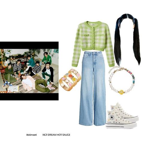 Concert Nct Outfit, Nct Dream Outfit Concert, Nct Dream Inspired Outfits, Concert Outfit Ideas Kpop Nct, Ootd Nctzen, Nctzen Outfit Concert, Nct Dream Concert Outfit Ideas, Outfit Nonton Konser Kpop, K Pop Outfits Inspired