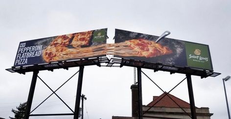 Creative Billboard Design Ideas, Ambush Marketing, Creative Pizza, Clever Advertising, Nature Valley, Billboard Advertising, Billboard Design, Media Buying, Business Promotion