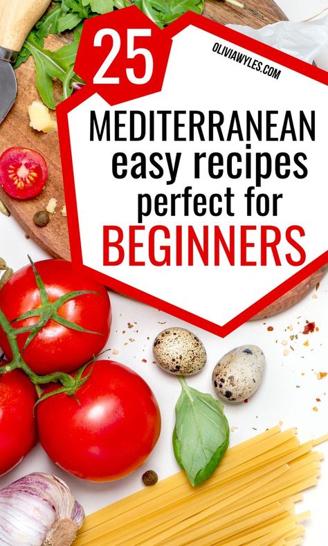 Mediterranean Diet Recipes For Beginners, Mediterranean Diet Recipes Breakfast, Easy Mediterranean Diet, Mediterranean Diet Food List, Mediterranean Recipes Healthy, Mediterranean Diet Recipes Dinners, Med Diet, Mediterranean Diet Meal Plan, Easy Mediterranean Diet Recipes