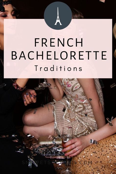 Get the lowdown on the French bachelor and bachelorette party, who gets invited, who does the planning, the fun activities, a few surprises, and more. Black Out On Bourbon Bachelorette, Paris Themed Bachelorette Party, Bachelorette In Paris, European Bachelorette, Parisian Bachelorette Party, French Themed Bachelorette Party, European Bachelorette Party, French Bachelorette Party, French Bachelorette