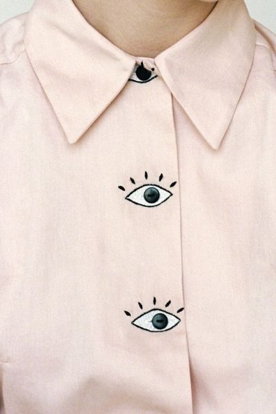 Pastel Pink Blouse, Detail Couture, Diy Vetement, Paper Embroidery, The Shirt, Pink Blouse, Mode Inspiration, Fashion Details, Diy Fashion