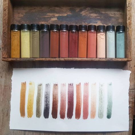 Tinta Natural, Homemade Paint, Natural Dye Fabric, Earth Pigments, Handmade Paint, Eco Printing, Nature Crafts, Nature Paintings, How To Dye Fabric