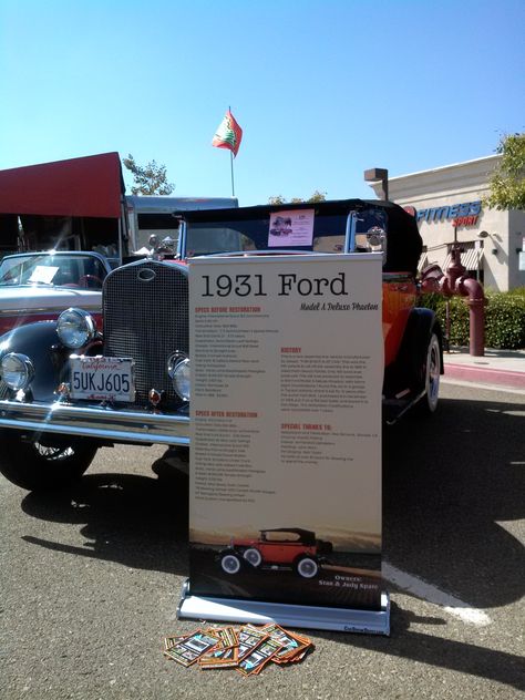 An excellent car show display ideas can certainly help your car be noticed from the package at a show. Of course Car Show Poster, Show Display Ideas, Unlock Car Door, Classic Car Show, Sign Display, Display Board, Custom Car, Display Ideas, Poster Board