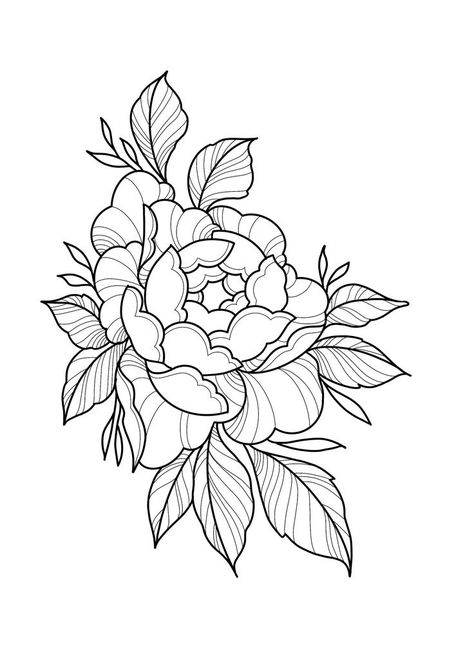 Japanese Flower Tattoo Design, Tattoo Peony, Henna Tattoo Designs Arm, Arm Sleeve Tattoos For Women, Japanese Flower Tattoo, Peony Tattoo, Rose Tattoos For Men, Flower Tattoo Drawings, Tattoo Concepts