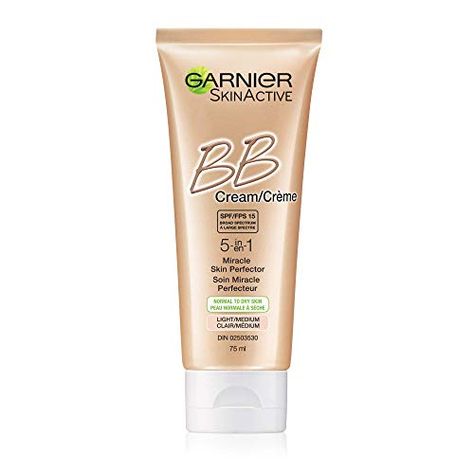 Garnier BB Cream 5-in-1 for Normal to Dry Skin with SPF 15, Light to Medium (75mL) : Amazon.ca: Beauty & Personal Care Garnier Bb Cream, Garnier Skin Active, Spf 15, Bb Cream, Combination Skin, Oily Skin, Oil Free, Dry Skin, Anti Aging