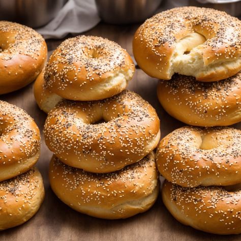 Bread Machine Bagel Recipe Recipe | Recipes.net Bagels Bread Machine, Bagel Dough In Bread Machine, Bread Maker Bagels, Everything Bagel Bread Machine Recipe, Bread Machine Bagels, Asiago Cheese Bread Recipe, Bagel Chips Recipe, Pumpernickel Bread Recipe, Almond Bread Recipe